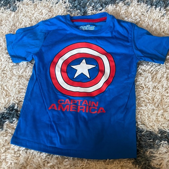 Marvel Captain America Kids Costume Shirt - Blue and Red - Picture 1 of 2
